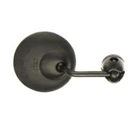Rétroviseur cycle star rond court courbé fixation universel pliable Busch & Müller Noir