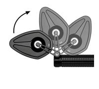 motogadget Miroir sans verre mo.view. Pace Flip