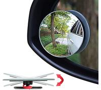 Rétroviseur d'angle mort Ampper, 2" rond en verre HD, sans cadre, convexe, pack de 2