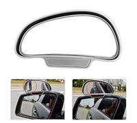 Rétroviseur d'angle mort gauche + droit, Baceyong Silver Blind Spot Mirror Grand Angle Réglable Miroir Auxiliaire Chaud De Voiture