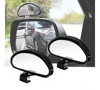Rétroviseur d'angle mort,Miroir d'angle Mort pour Voiture,2PCS Grand Angle Réglables pour Voiture Camionnette Remorquage (type1)