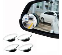 Rétroviseur d'angle mort, Miroir d'angle Mort pour Voiture, rotation réglable 360° inclinaison réglable, Pour voiture universelle, SUV, camionnettes, camions - 4 Pcs