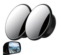 Rétroviseur d'angle Mort | - Verre Rond, Rétroviseur Convexe pour Le Côté de la Voiture avec Ventouse | Miroir d'aveugle Réglable pour Extérieur de Voitures, Accessoires Extérieurs de Voiture