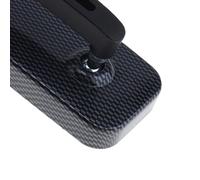 Rétroviseur De Conversion De Moto Entièrement En Aluminium, Verre Bleu, Barre Carrée Courbée (Imprimé Serpent)