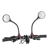 Rétroviseur de Grand Angle Rotatif 360° pour Vélos et Trotinettes Électriques, HD Convex Retroviseur de Sécurité pour Vélos de Montagne et de Course, 2 PCS