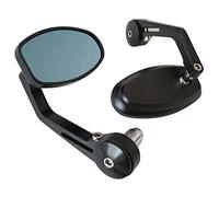 Retroviseur de Guidon 22mm avec Embout pour Moto | Cafe Racer | Roadster | avec Rotation Facile à 360° | Compatible sur Renthal