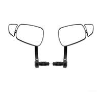 Rétroviseur de guidon de vélo avec deux lentilles convexes et pivotant à 360 degrés pour des angles de vue personnalisés (une paire)