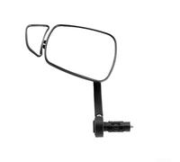 Rétroviseur de guidon de vélo en alliage d'aluminium avec système à double lentille, rotatif à 360 ° pour VTT et vélo de route, angle de vue élargi pour éliminer les points aveugles, maintien stable