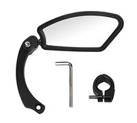 Rétroviseur de guidon de vélo Grand rétroviseur de vélo de montagne pliable et réglable pour véhicule électrique moto côté droit noir ABS guidon de 21 26 mm