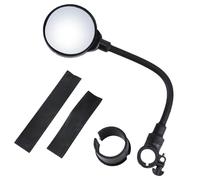 Rétroviseur de Guidon, Rétroviseur de Guidon pour Vélo Ajustable et Rotatif, Lentille Résistante aux Rayures et Absorbant les Chocs pour Sécurité des Cyclistes Débutants et