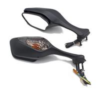Rétroviseur de moto 1 paire de rétroviseurs latéraux for moto avec clignotants à LED, adaptés Honda CBR1000RR CBR 1000 RR 2008-2016(Style A smoked-fold)