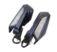 Rétroviseur De Moto, Clignotant, Lentille Transparente, Boîtier Bleu, Rétroviseur Latéral pour Wing GL1800 2018 - 2020 2019 Rétroviseurs