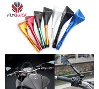 Rétroviseur De Moto De Cyclomoteur De Véhicule Électrique Haut De Gamme De Diamant De Couleur De Coque En Aluminium Modifié