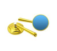 Rétroviseur De Moto En Verre Bleu, Rétroviseur Latéral Universel De 8 À 10mm Pour Pour Z650 Z750 Z900 Retroviseur de moto guidon(3)