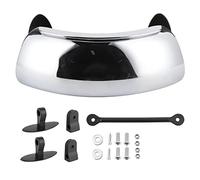 Rétroviseur de Moto, Grand Angle de 180 Degrés Réglable pour écran Anti-vent, Miroir éliminant les Angles Morts pour la Plupart des Motos, Vélos de Rue, VTT, Motos Tout-terrain, Vélos BMX, Scooters, E