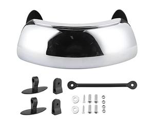 Rétroviseur de Moto, Grand Angle de 180 Degrés Réglable pour écran Anti-vent, Miroir éliminant les Angles Morts pour la Plupart des Motos, Vélos de Rue, VTT, Motos Tout-terrain, Vélos BMX, Scooters, E