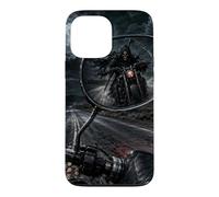 Rétroviseur de Moto Grim Reaper Horreur Coque pour iPhone 13 Pro Max