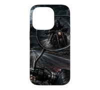 Rétroviseur de Moto Grim Reaper Horreur Coque pour iPhone 14 Pro