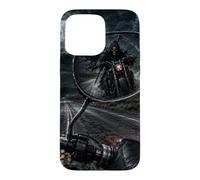 Rétroviseur de Moto Grim Reaper Horreur Coque pour iPhone 15 Pro Max