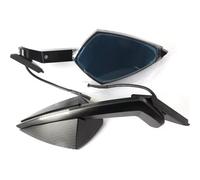 Rétroviseur de Moto pour BMW pour S1000RR pour M1000RR 2019-2024 Rétroviseur De Clignotant À LED Pivotant Et Confortable Moto en Fibre Carbone/Noir Moto Rétroviseurs Latéraux(Black)