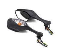 Rétroviseur de Moto pour CBR1000RR 2008-2016 Une Paire De Rétroviseurs Latéraux De Moto avec Clignotant À LED Moto Rétroviseurs Latéraux(Clear-Fold)