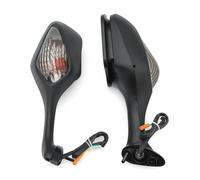 Rétroviseur de Moto pour CBR1000RR 2008-2016 Une Paire De Rétroviseurs Latéraux De Moto avec Clignotant À LED Moto Rétroviseurs Latéraux(Smoked-Fold)