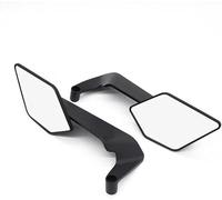 RéTroviseur De Moto pour Ducati Scrambler Desert Sled 800 2017-2026, Réglable Rétroviseur Latéral,Espejo Retrovisor de Motocicleta,Moto Stealth Winglet Kit Miroirs.,Black