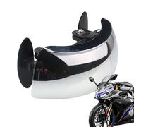 Rétroviseur de moto - Rétroviseur d'angle mort à 180° pour moto, support universel pour guidon, scooter de route, VTT, angle mort, conduite sur la route