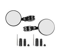 Rétroviseur de moto, rétroviseurs de guidon en aluminium CNC rétroviseur d'aile latérale verre bleu anti-éblouissement pour Modification de moto