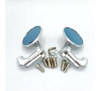 Rétroviseur de Moto Rétroviseurs de Moto universels, rétroviseurs Ronds convexes pour Guidon, Paire de 2 pièces Moto Rétroviseurs Latéraux