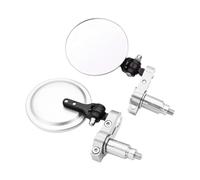 Rétroviseur De Moto Rétroviseurs Universels pour Moto pour YZF R1 R6 2005-2012 7/8" 22 Mm Embout Guidon Rétroviseurs Latéraux Moto(Silver)