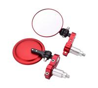 Rétroviseur De Moto Rétroviseurs Universels pour Moto pour YZF R1 R6 2005-2012 7/8" 22 Mm Embout Guidon Rétroviseurs Latéraux Moto(Red)