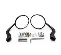 Rétroviseur De Moto Universel 8 10mm, Miroir Convexe Latéral Pour VN800 Pour Versys X 300 Pour Z650 Pour Z800 Pour Hornet Ensemble miroirs(Noir)