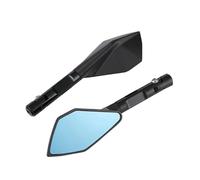 Rétroviseur De Moto, Vélo, Cyclisme, Transparent, Large Plage Vision Arrière, Réflecteur, Guidon Réglable, Gauche/Droit(Black)