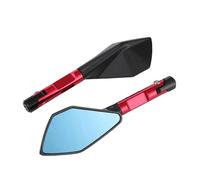 Rétroviseur De Moto, Vélo, Cyclisme, Transparent, Large Plage Vision Arrière, Réflecteur, Guidon Réglable, Gauche/Droit(Red)