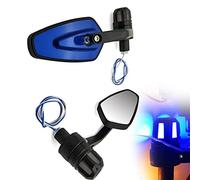 Rétroviseur De Poignée Moto avec Clignotant L&E&D pour pour Ninja 250R ZX636R/ZX6RR pour 400R pour 650R/ER6F/ER6N