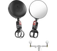 Rétroviseur de scooter compatible avec Ninebot et tous les KickScooter Max G30 G2 G3 ZT3 PRO GT3 F3 E3 (sauf Air T15), grand angle réglable