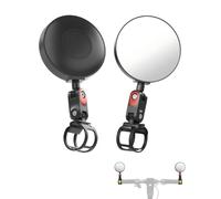 Rétroviseur de scooter compatible avec Segway Ninebot et tous les KickScooter Max G30 G2 G3 ZT3 PRO GT3 F3 E3 (sauf Air T15), grand angle réglable
