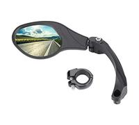 Rétroviseur de Vélo Arrière, Miroir de Vélo en Acier Inoxydable Miroir de Guidon avec Rotation de 360 degrés Réglable pour Vélo de Route, Vélo de Montagne(Gauche)