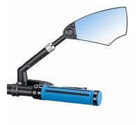 Rétroviseur de vélo en verre antireflet réglable 14 à 19 cm Angle 360° droit | Grand champ de vision HD | Montage supérieur et inférieur | Incassable et durable | Rétroviseur convexe pour vélo