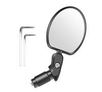 Rétroviseur de vélo - Kit de réparation de vélo - Dans le commerce pour ours - Objectif en verre/coque d'objectif PC - Support en nylon - arrière pour changer de voie en toute sécurité