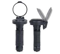 Rétroviseur de Vélo - Miroir de Guidon 8x4.5cm avec Couvercle Protecteur, Miroir Pliable Ajustable à 360° pour Vélos de Route et VTT, Conduite Sécurisée