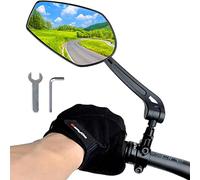Rétroviseur de vélo rbrl, rétroviseur universel réglable à 360° pour guidon rétroviseur rotatif pour cyclistes de montagne (1 à gauche)