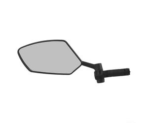 Rétroviseur de vélo réglable à 360 degrés, lot simple ou double, rétroviseur gauche conçu pour le montage d'extrémité du guidon, convient aux barres de diamètre intérieur de 16,8 mm à 20 mm (1 pièce)