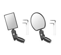 Rétroviseur de vélo - Rétroviseur à lentille en verre réglable | Accessoires de vélo à montage sur guidon | Sensibilisation au trafic routier pour les vélos de tourisme en montagne et la conduite urba