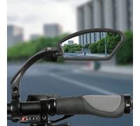 Rétroviseur de vélo, rétroviseur arrière haute définition pour vélo de montagne, rétroviseur de moto réglable, miroir plat, miroir grand angle, accessoires de cyclisme extérieur Rétroviseur carré gauc