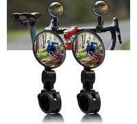 Rétroviseur de vélo - Rétroviseur convexe rotatif à 180 ° pour vélos électriques/de montagne, support de guidon de rétroviseur de vélo élimine les angles morts, (pack de 2) (Small(5.4cm))