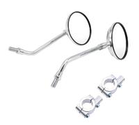 Rétroviseur de vélo - rétroviseur d'extrémité de guidon vélo, miroir de vélo convexe | Miroir de guidon en métal réfléchissant rétro miroir de barre en métal pour vélo incassable antichoc 11.5x5.8 cm