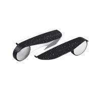 Rétroviseur De Voiture En Fiber De Carbone Miroir D'angle Mort Miroir De Front De Pluie Bouclier De Pluie Universel 2 En 1 1 Paire