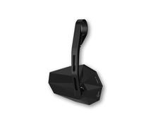 Rétroviseur d'embout de guidon HIGHSIDER pro Stealth-X6 long - noir - l'unité